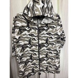 COCO + CARMEN OMG 3/4 SLEEVE CAMO JACKET LARGE/EXTRA LARGE Tan Brown Black